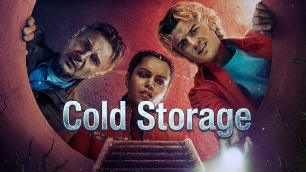 Un moment d'action intense du film Cold Storage (2026).