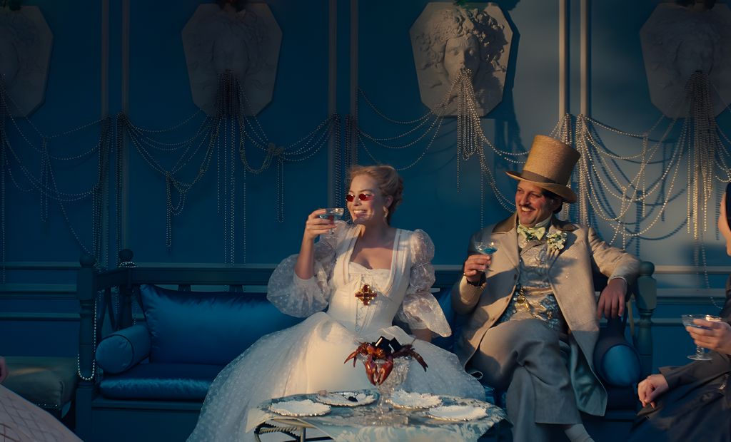 Margot Robbie et Jacob Elordi dans Les Hauts de Hurlevent.