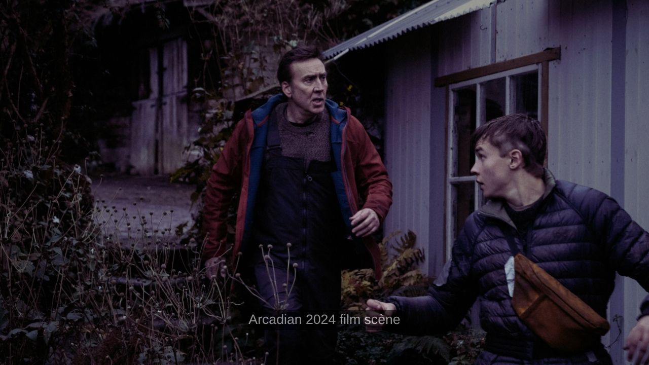 Scène du film Arcadian 2024 créatures nuit